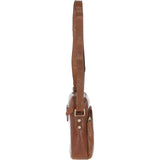 Mens Elegant Ashwood Leather Messenger Bag Honey: T-79