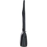 Elegant Leather Shoulder Bag Black: Dublin