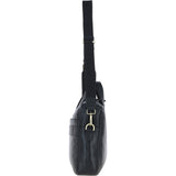 Gabicci Leather Messenger Bag Black: GB-64962