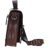 Ashwood Leather Medium Crossbody Satchel Bag Brandy: P-62