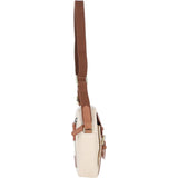 Fenland Canvas & Leather body Bag Tan/Cream: FEN-750