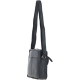 Ashwood Leather Ladies Crossbody Bag Black: Glasgow
