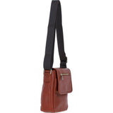 Ashwood Leather Men's Cross Body Flap Bag Tan: PL-44