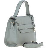 Elegant Ashwood Leather Handbag with Detachable Crossbody Strap Sage: 64731