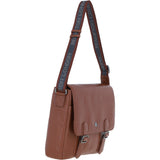 Brampton Leather Men's Emissary Messenger Bag Tan: 64403