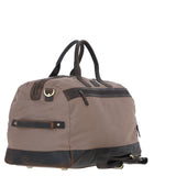 Fenland Canvas & Leather Holdall Mud/grey: FEN-757