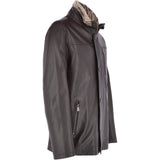 Mens 2-in1 Leather Jacket Brown : Gustavo