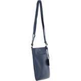 Ashwood Leather Curve Pocket Crossbody Bag Navy: 63620
