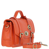 Stylish Ashwood Leather Large Satchel Bag Orange: Y-63