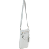 Ashwood Leather Crossbody Bag Ice Grey: CB-5