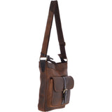Vintage Oily Hunter Leather Travel Bag Brown : Doug