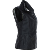 Women's  Leather Gilet Black: FO-GILLET 1