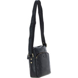 Mens Elegant Ashwood Leather Messenger Bag Black: T-79