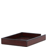 Elegant Ashwood Leather Desk Paper Tray Chestnut: LF-109