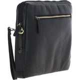Leather Tablet Holder and A4 Sleeve Section Black: K-40