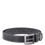 Mens Leather Belt Black: AB-02