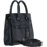 Ashwood Leather Handbag with Detachable Crossbody Strap Black: 64747