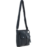 Adjustable Crossbody & Shoulder Bag Black: Cardiff