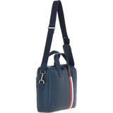 Gabicci Leather Messenger Bag Navy: GB-64956