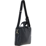 Gabicci Leather Messenger Bag Black: GB-64962