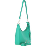 Ashwood Leather Ladies Shoulder X Crossbody Bag Green: 64397