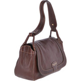 The Bridge Medium Italian Shoulder Bag Brown - 0407251P