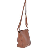 The Bridge Full Grain Italian Leather Shoulder Bag Havana Gold - 040715 1P 2C NH