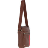 Gabicci Mens Leather Messenger Bag Tan: GB-64952