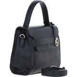 Elegant Ashwood Leather Handbag with Detachable Crossbody strap Black: 64731