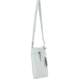 Ashwood Leather Smart Tab Cross Body Bag Ice Grey: 63621/Tab