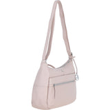 Leather Shoulder Bag with Zip & Magnetic Pocket Blush: Meath