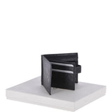 Crumble 8 Card, ID & Coins Bill Fold Tab Wallet Black/crum : 1411 C