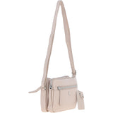 Ashwood Leather Crossbody X Shoulder Bag Mushroom: Sterling