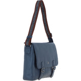 Brampton Leather Men's Emissary Messenger Bag Navy: 64403