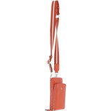 Ashwood Leather Luxury Crossbody Phone Bag Design-X Orange: X-31