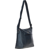 Ashwood Ladies Leather Shoulder Bag Navy: AJ1