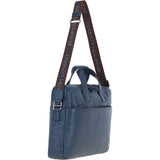 Brampton Leather Men's Laptop Bag Navy: 64547