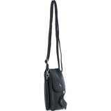 Ashwood Leather Smartphone Crossbody Bag Black: York