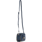 Ashwood Leather Compact Crossbody Bag with Adjustable Strap Navy: Y-53