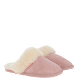 Women's Classic  Suede Sheepskin Slippers Pink: FEN-LADIES SLIPPERS