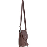 Ashwood Leather Smartphone Crossbody Bag Cognac: York