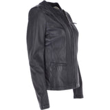 Leather Jacket Navy/nap: AWL-672