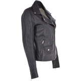 Short Biker Jacket Black: MAJESTIC