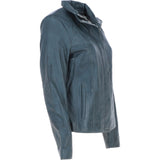Womens Leather Jacket Grey: AWL-529