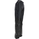 Women's Leather Hipster Trousers Black: DP 251