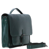 Ashwood Leather Unisex Large Crossbody Satchel Bag Green: P-63