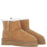 Fenland Ladies Sheepskin Boots Tan: Hetty-Boots