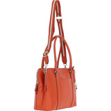 Ashwood 3 Section Large Leather Handbag Orange: X-39