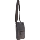 Real Leather Messenger Bag with Multiple Pockets Brown: MOSCOW