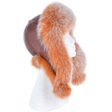 Toscana Pom Pom Sheepskin Trapper Hat Tan: 103 F